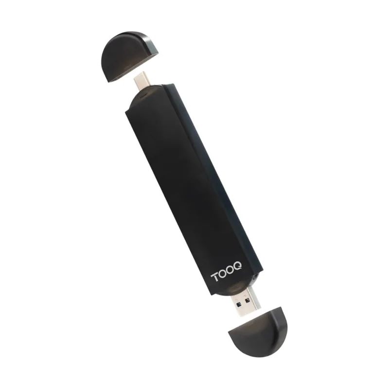 Tooq Caja Externa USB-C/M + USB-A/M para SSD M.2 NGFF/NVMe
