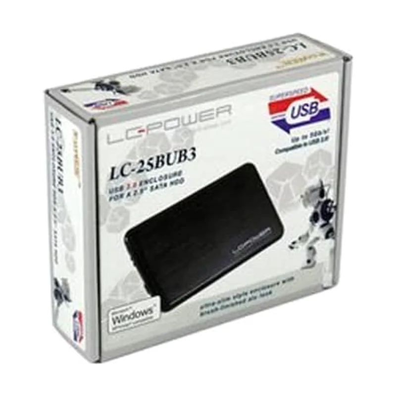 Lc power Boitier Externe Compatible LC-25BUB3 USB 3.0-2" 1/2 S-ATA
