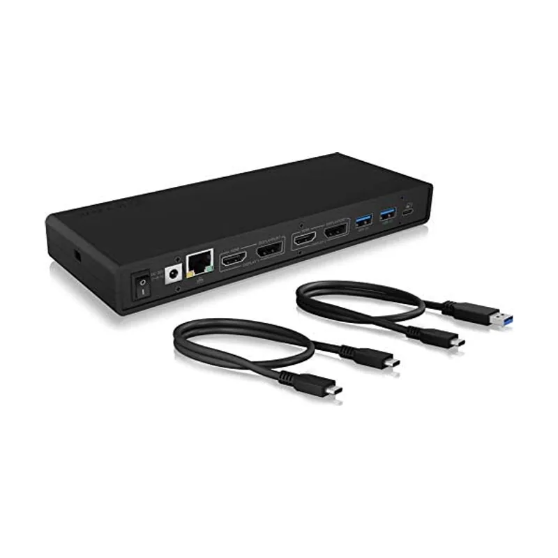 ICY BOX Docking Station USB-C 14-en-1 con 2x HDMI & 2x DP