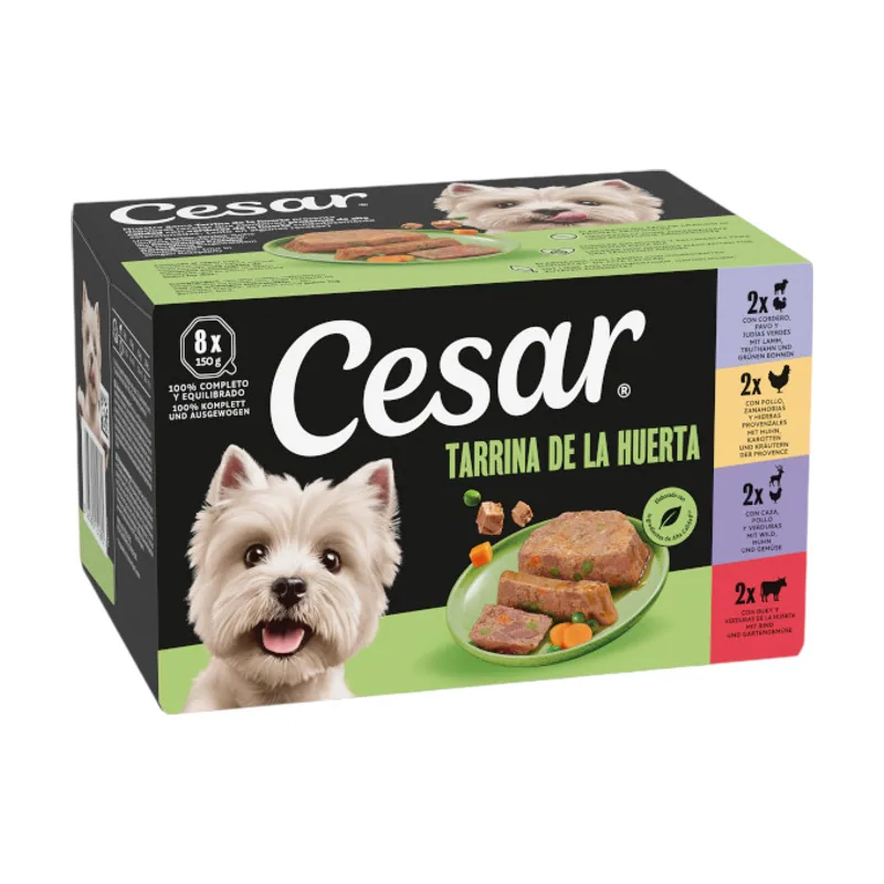 Cesar 8 tarrinas x 150 g Recetas de la huerta Tarrina en Paté y Gelatina