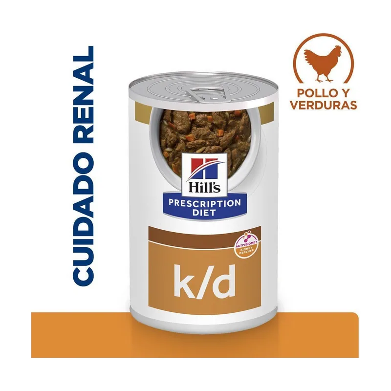 Hill's 156 g Prescription Diet Kidney Care k/d Pollo y verduras en estofado lata