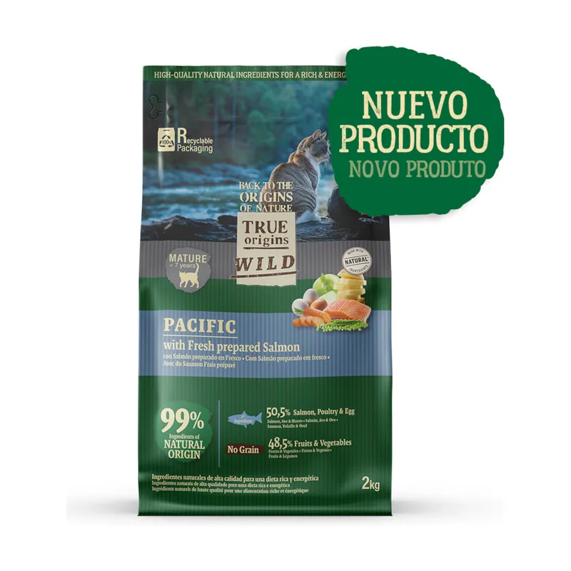 True Origins 2 kg Wild Pacific Salmón pienso