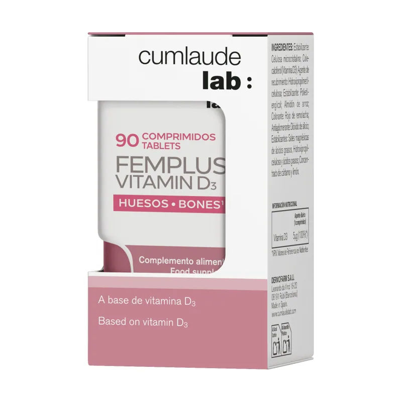 Cumlaude LAB Cumlaude Femplus Vitamin D3 Huesos 90 Comprimidos
