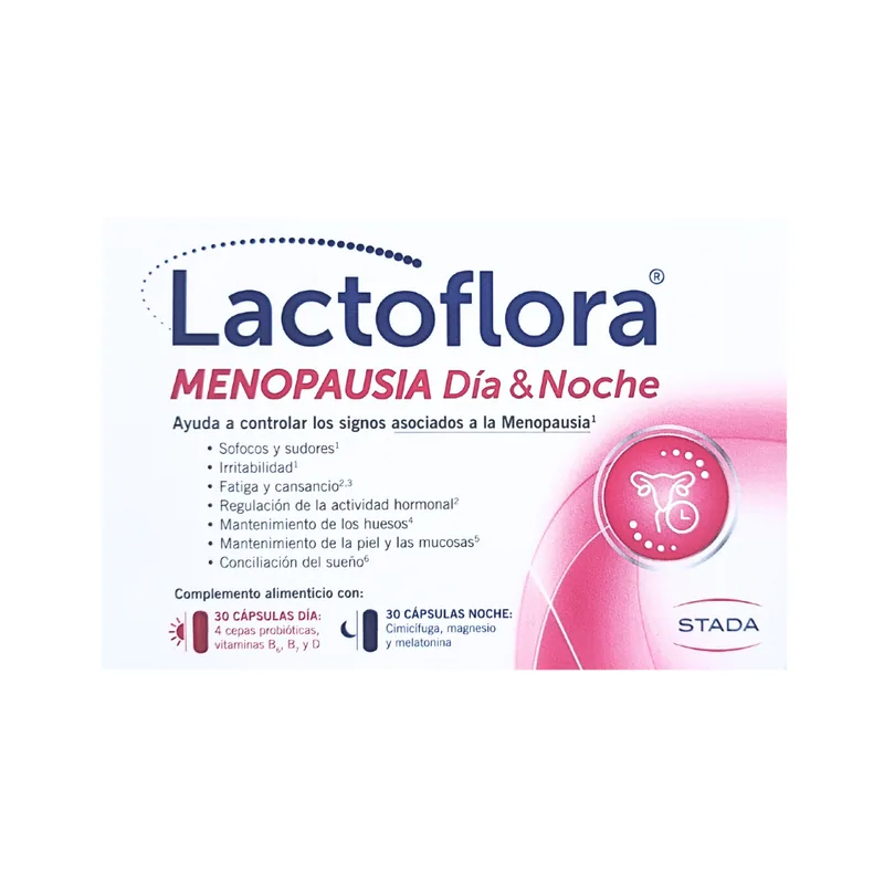Lactoflora Menopausia Día & Noche 30+30 Cápsulas - Stada