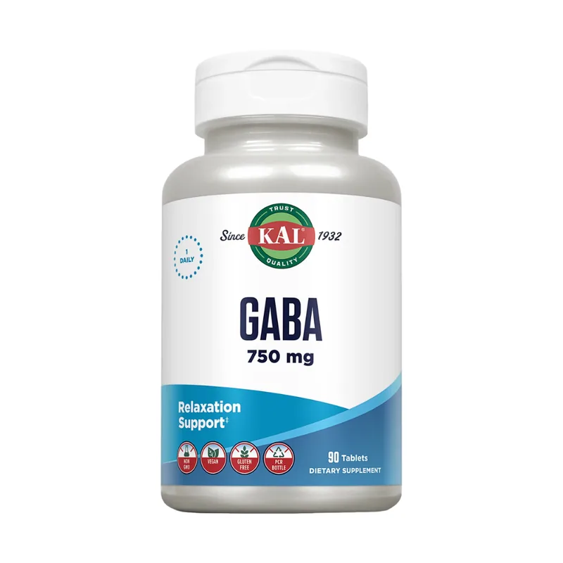 Kal Gaba 750 Mg 90 Comprimidos - Solaray