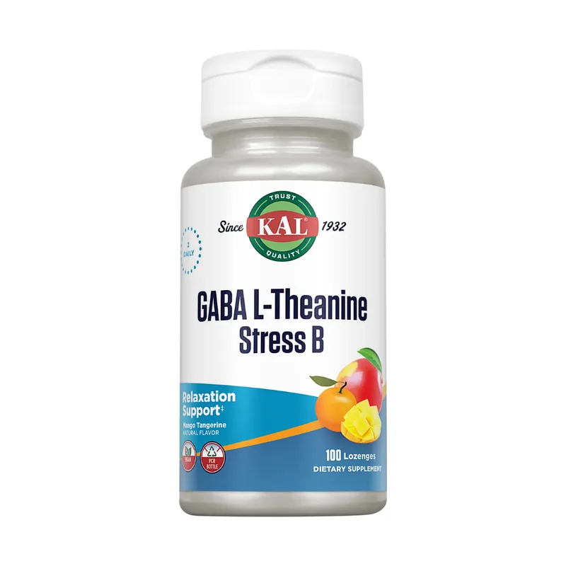 Kal Gaba L-theanine Stress B 100 Comprimidos - Solaray