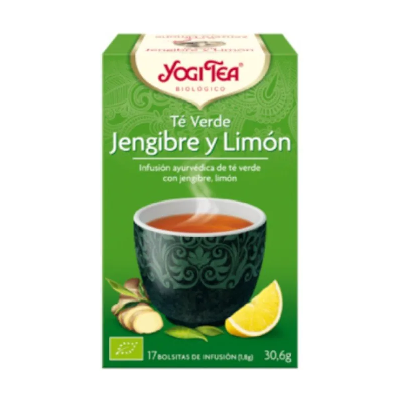 Yogi Tea Té Verde Jengibre Limón Eco 17 Bolsitas