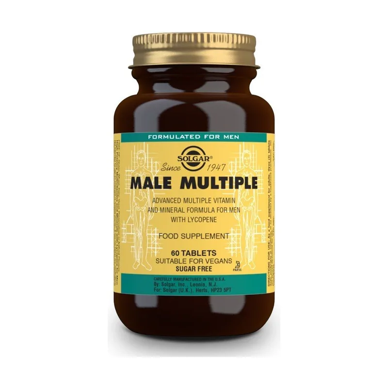 Solgar Male Múltiple Complejo Vitamínico Hombre 120 Comprimidos