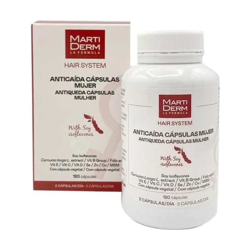 Martiderm Hair System Tratamiento Anticaída Mujer 120 Caps