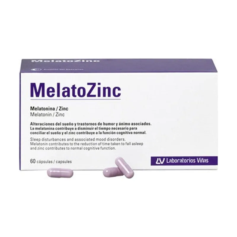 Laboratorios Viñas MelatoZinc 60 Cápsulas
