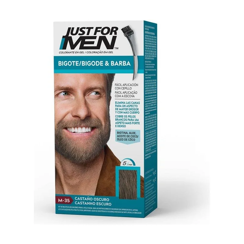 Just for Men Bigote y Barba Castaño Oscuro M-35