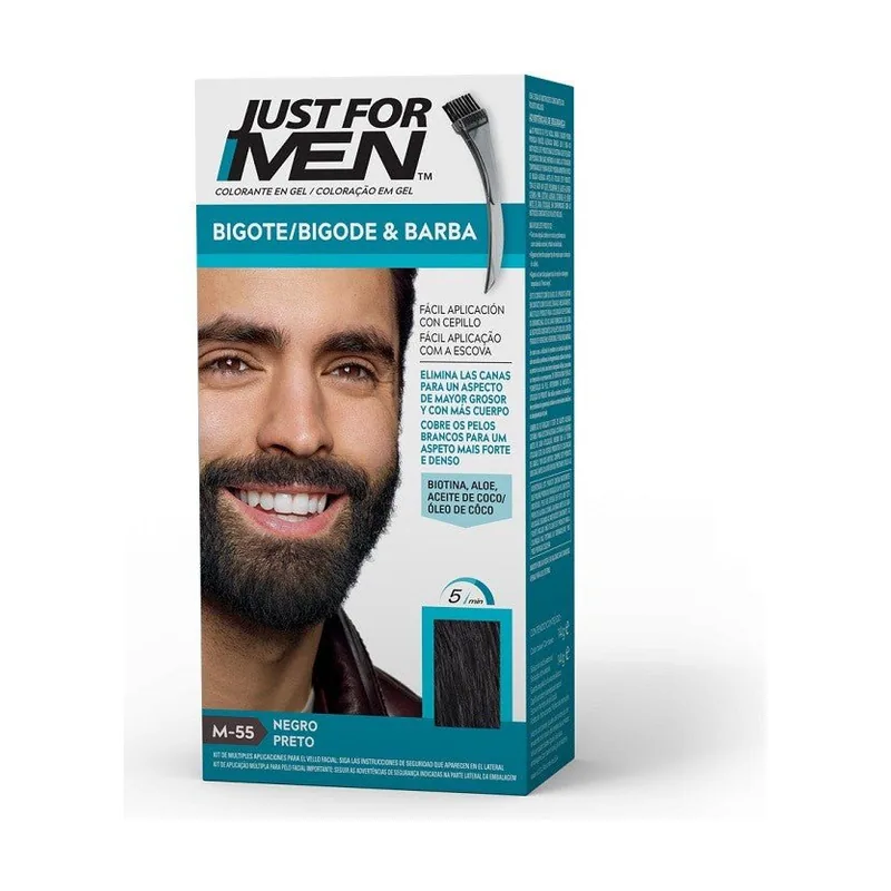Bigote y Barba Negro M-55
