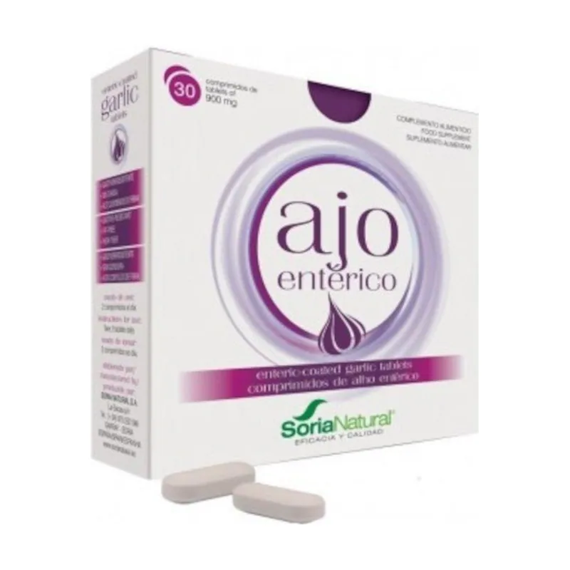 Soria Natural Ajo Entérico 900 mg 30 Comprimidos