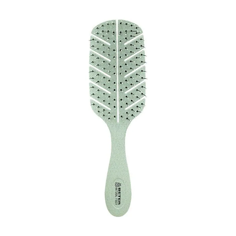 Detangling Natural Fiber Cepillo Verde 1