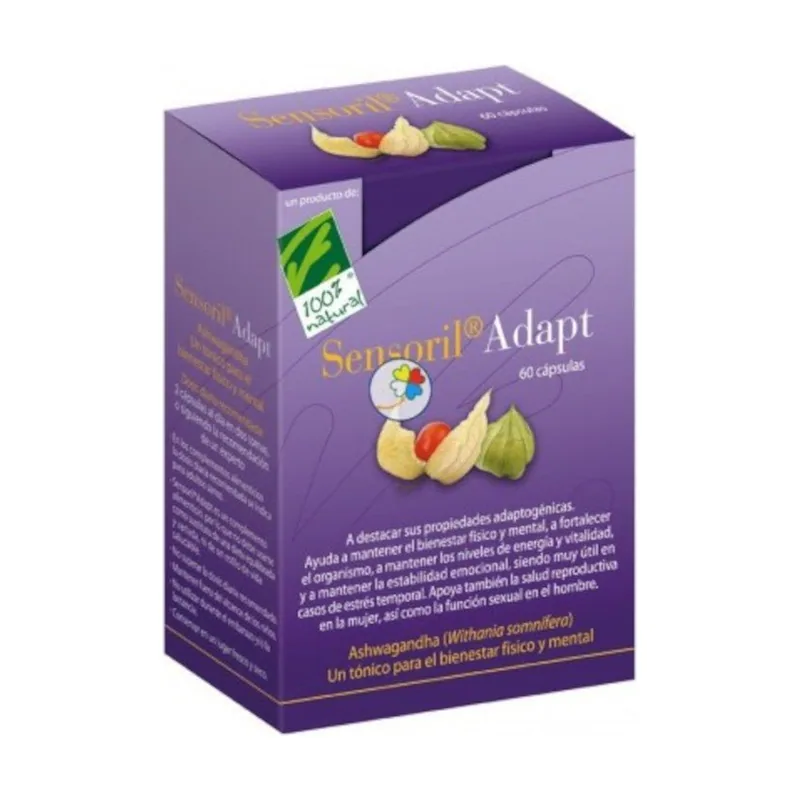 100% Natural Sensoril Adapt 60 Cápsulas