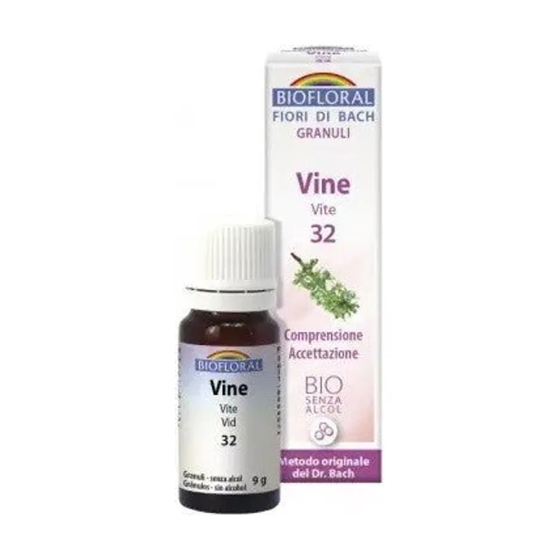 Biofloral Vine Vid 32 Comprensión Aceptación Flores de Bach Bio Gránulos Sin Alcohol 9 g