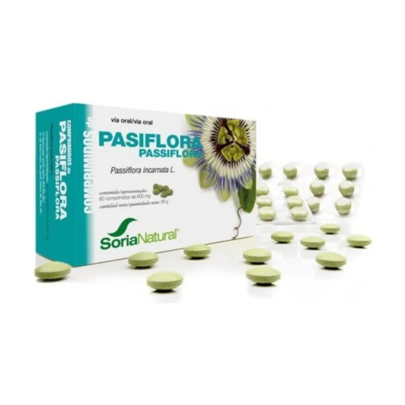 Soria Natural Pasiflora 600 mg 60 Comprimidos