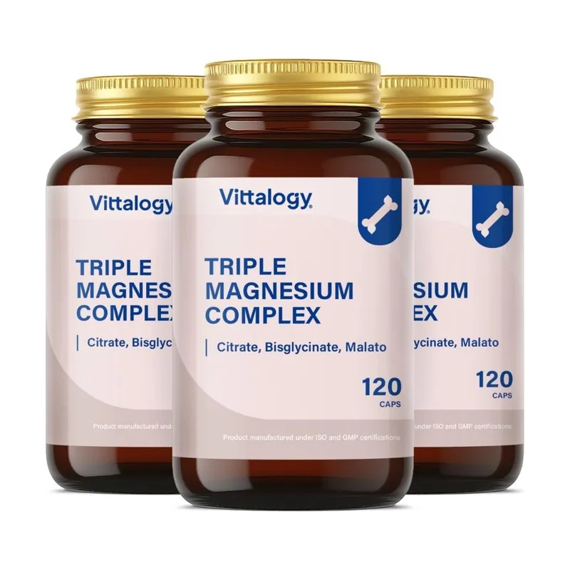 Vittalogy Triple Magnesium Complex 120 Cápsulas