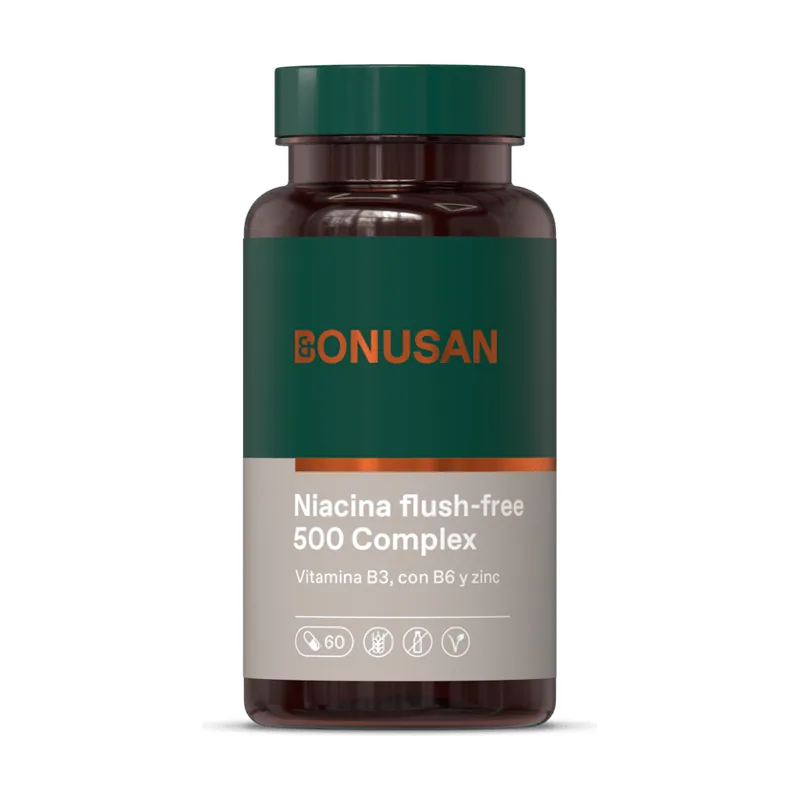 Bonusan Niacina Flush-Free 500 Mg Plus 60 Cápsulas