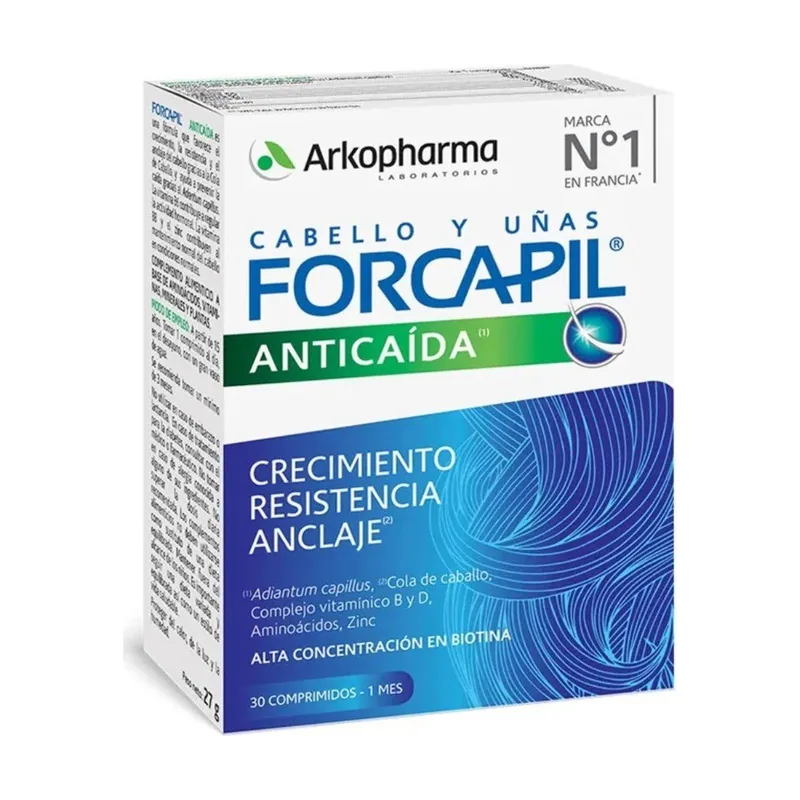 Arkopharma FORCAPIL Anticaída Cabello y Uñas 30 Comprimidos