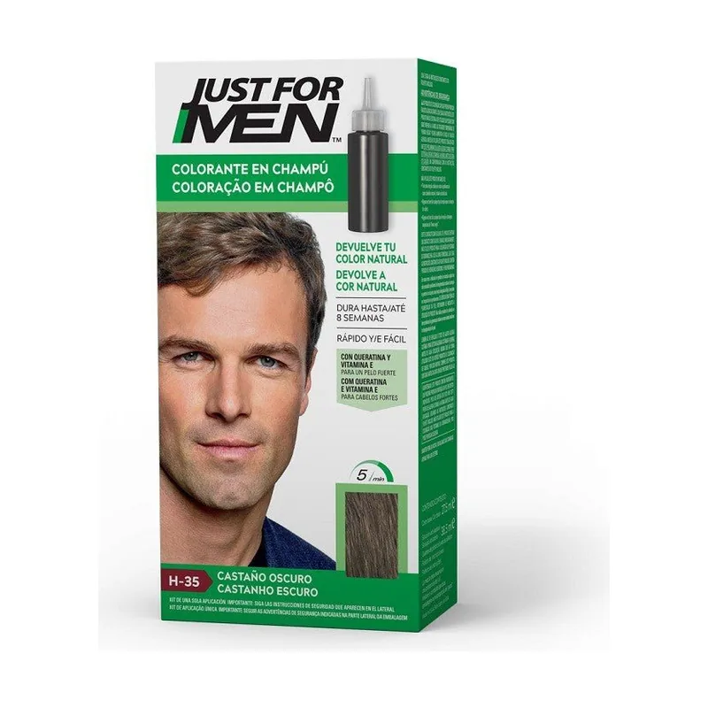 Just for Men Colorante en Champú Castaño Oscuro H-35