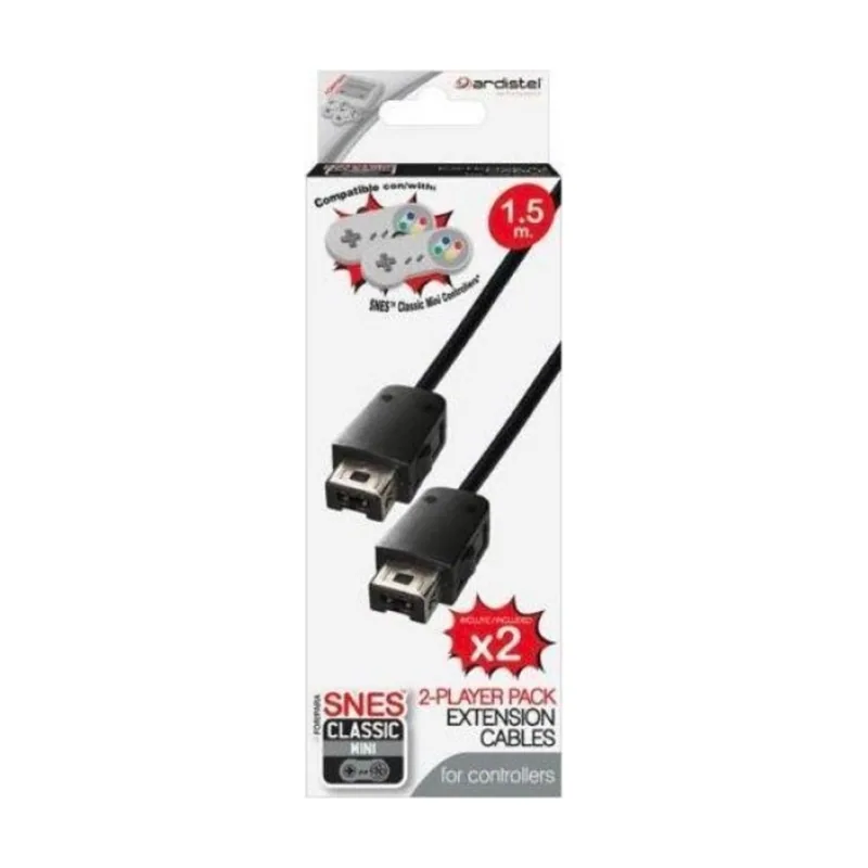 Ardistel Pack 2x Cable Extension Mando Nintendo SNES Classic Mini 1,5