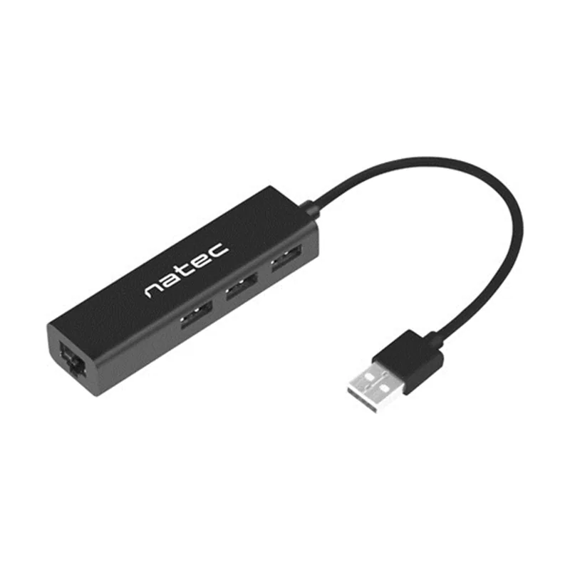 Natec Genesis Adaptador Natec Dragonfly USB 2.0 A RJ45 Gigabit CON 3XUSB 2.0