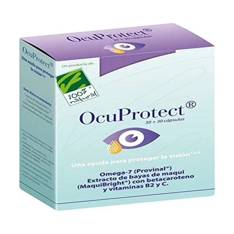 100% Natural Ocuprotec Sos 30+30 Cápsulas