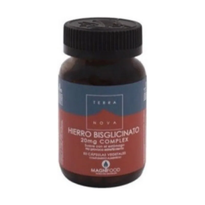 Terranova Hierro Bisglicinato 20 mg 100 Cápsulas