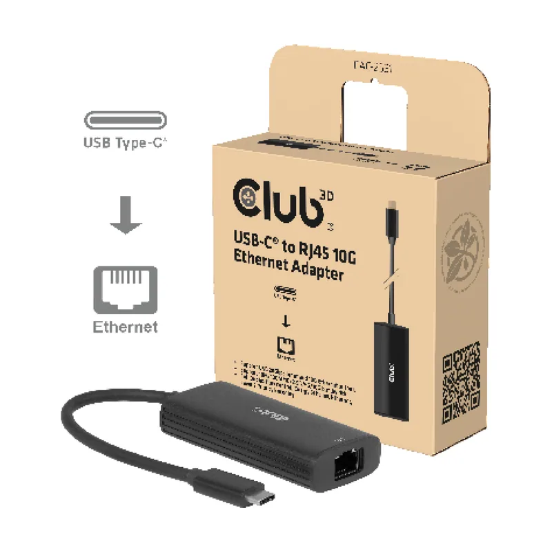 Club-3d CLUB3D Adaptador USB-C® a RJ45 Ethernet