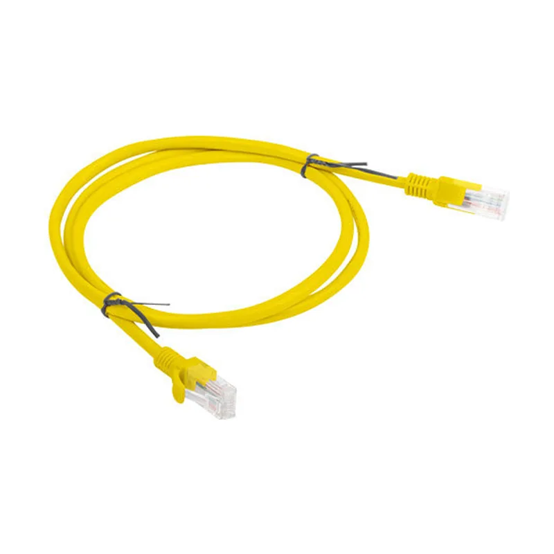 Lanberg PCU5-10CC-0100-Y cable de red Amarillo 1 m Cat5e U/UTP UTP