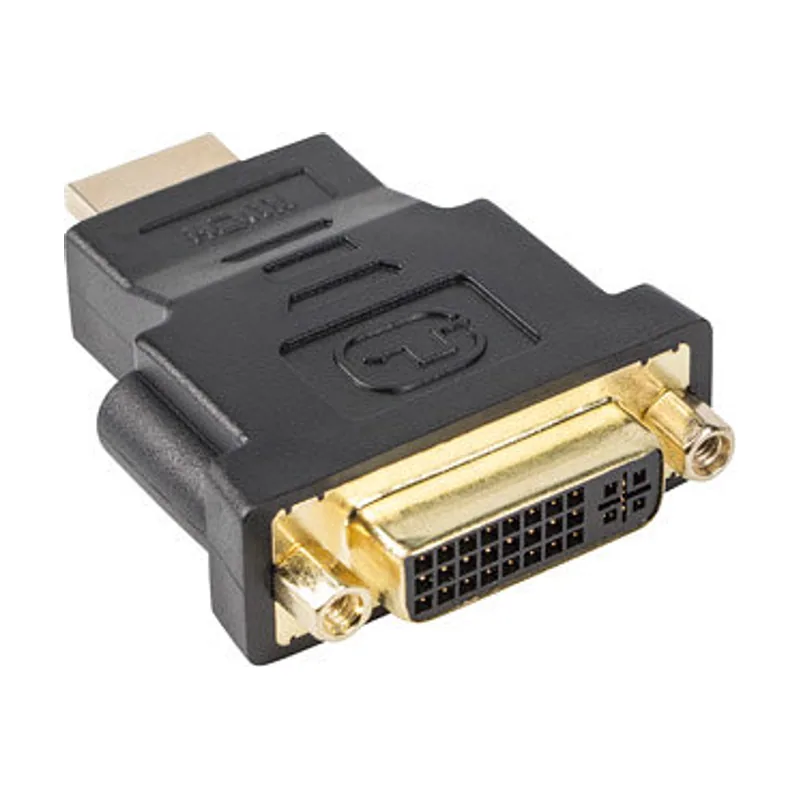 Lanberg AD-0014-BK cambiador de género para cable HDMI DVI-D F 24 + 5