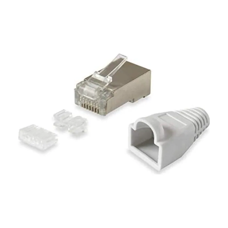 Equip Conector RJ45 Cat6 100 unidades con protección contra torceduras U. einf