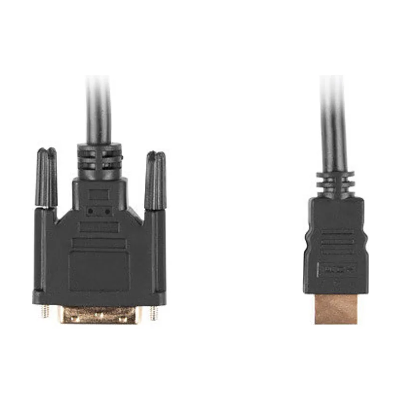 Lanberg CA-HDDV-10CC-0005-BK adaptador de cable de vídeo 0,5 m HDMI tipo A Estándar DVI-D