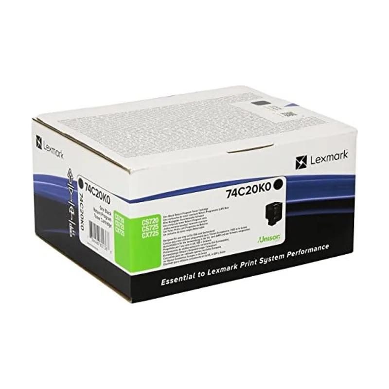Lexmark 74C20K0 cartucho de tóner 1 pieza s