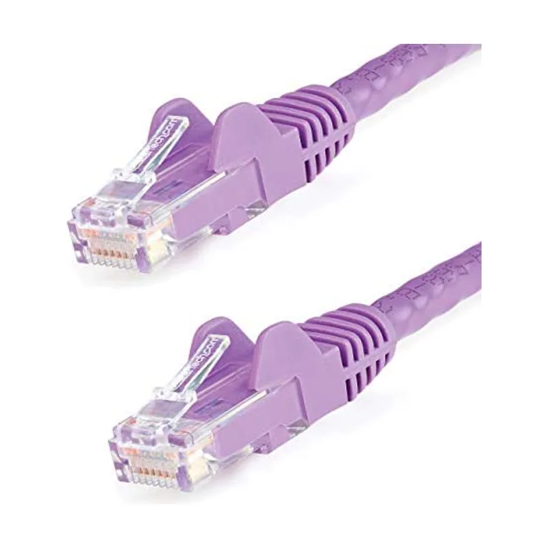 Cable de 2m Púrpura de Red Gigabit Cat6 Ethernet RJ45 sin Enganche