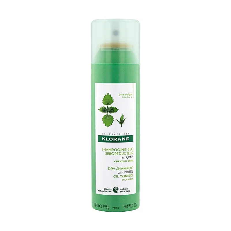 Klorane Champú Seco Seborregulador Con Extracto De Ortiga 150 Ml