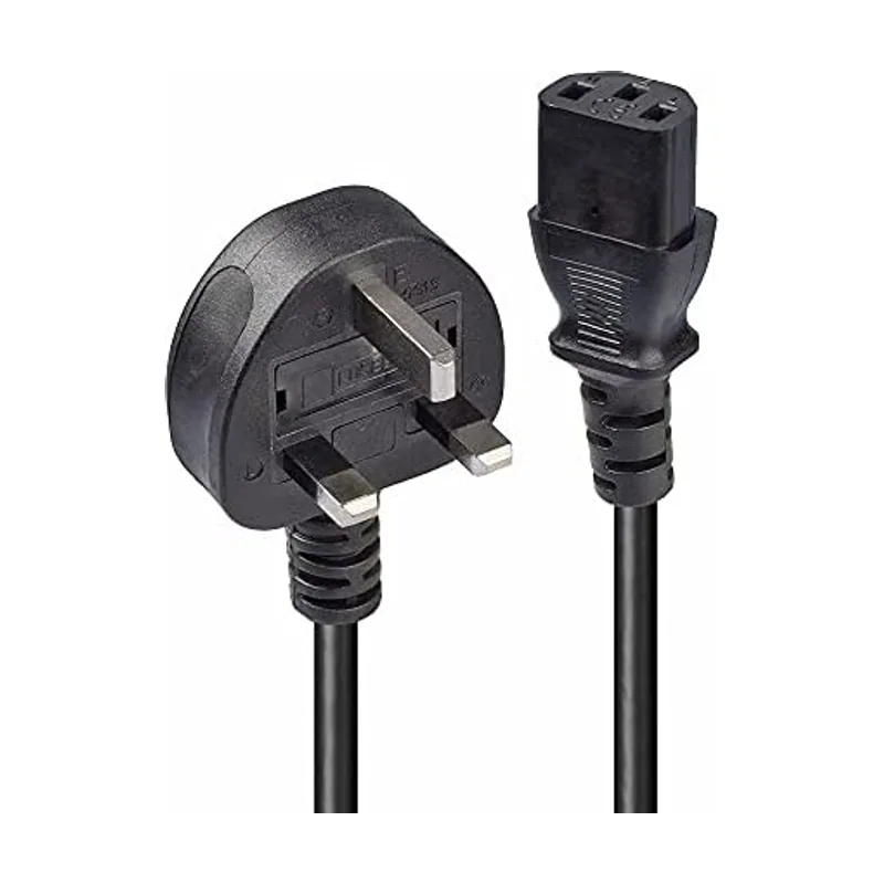 Lindy 0,2 m UK 3 Pin Enchufe A IEC C13 Cable de alimentación P1 Negro 2 m