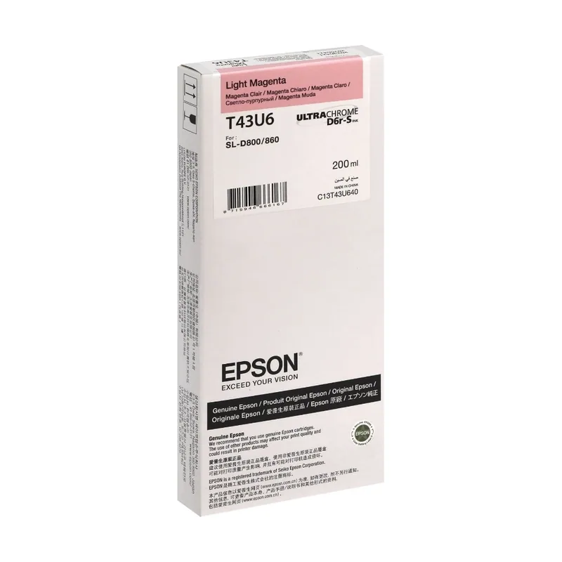 Epson tintenpatrone light magenta t 43u 200 ml t 43u64n