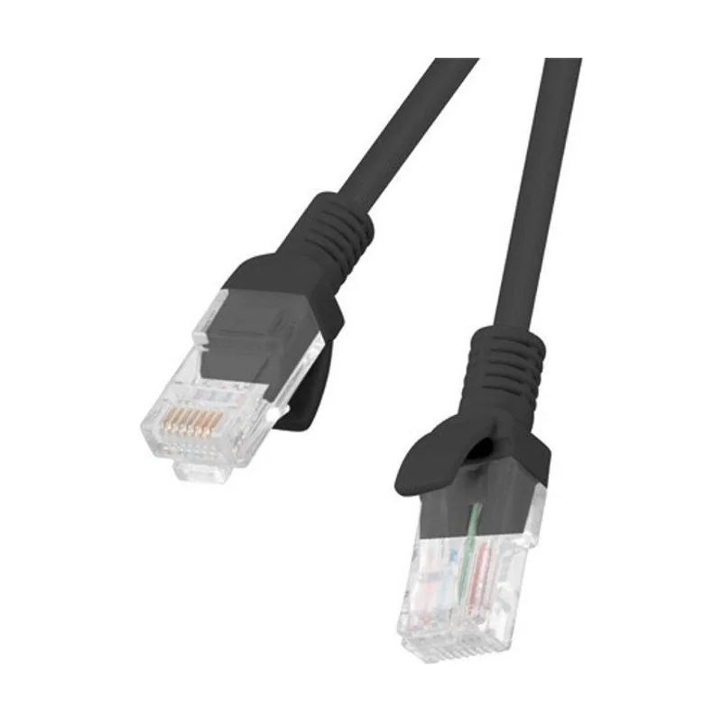 Lanberg PCU6-10CC-0100-BK cable de red Negro 1 m Cat6 U/UTP UTP