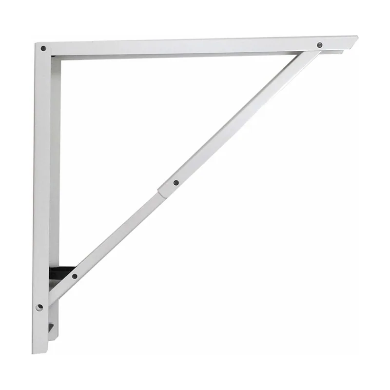 Fepre Escuadra De Acero Plegable Abat-Plan Blanco 40X40Cm