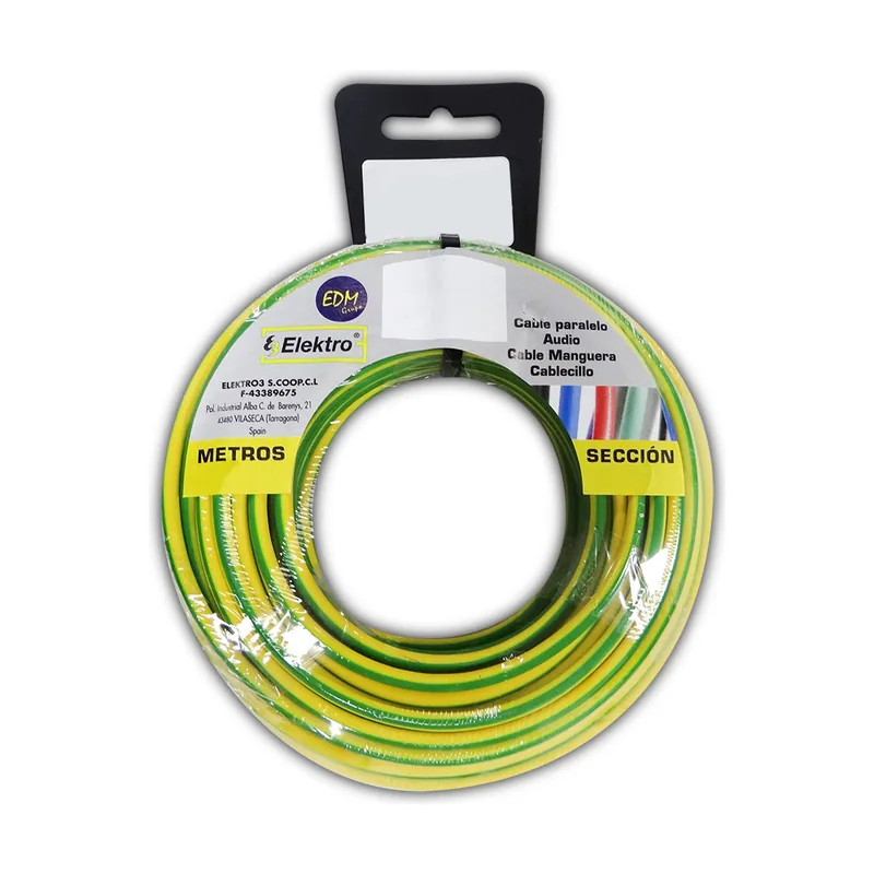 EDM 28573 Carrete Cablecillo Flexible Libre-Halógenos
