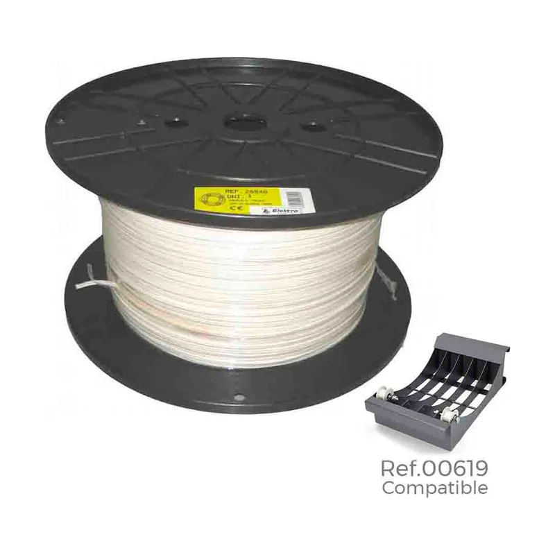 Sediles Carrete Manguera Tubular 3X1MM Blanca 300 MTS Bobina Grande Ø400x200mm