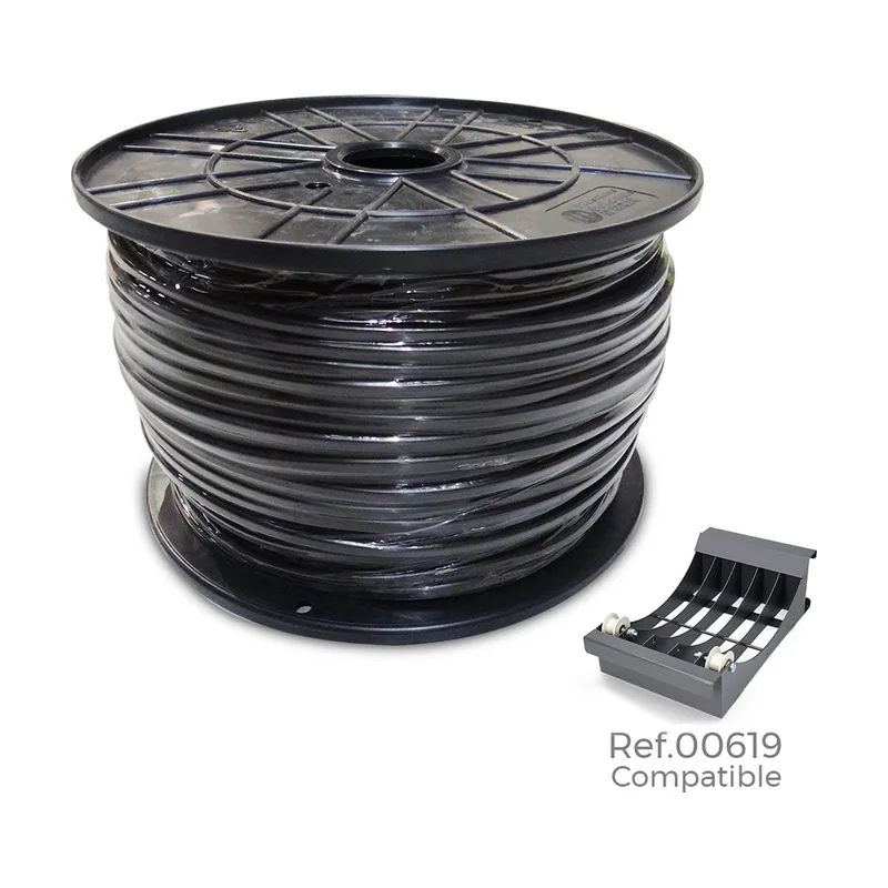 Sediles Carrete Manguera Acrilica 1KW 3X2,5 Negra 150 M Bobina Grande