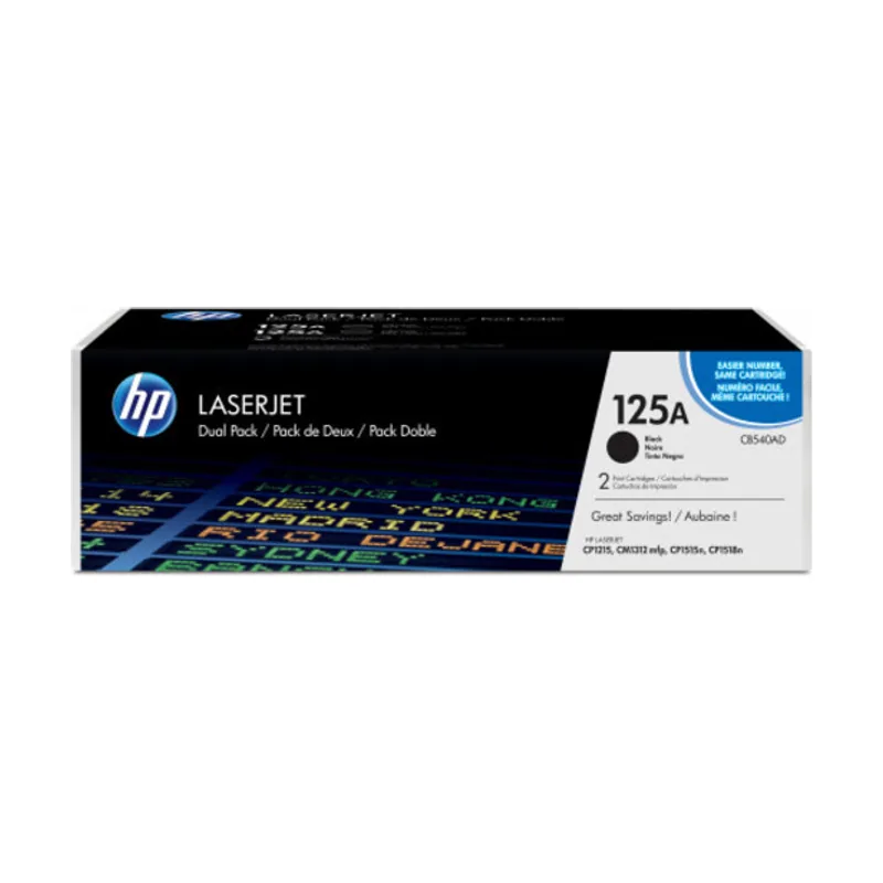 HP Pack de ahorro de 2 cartuchos de tóner LaserJet 125A