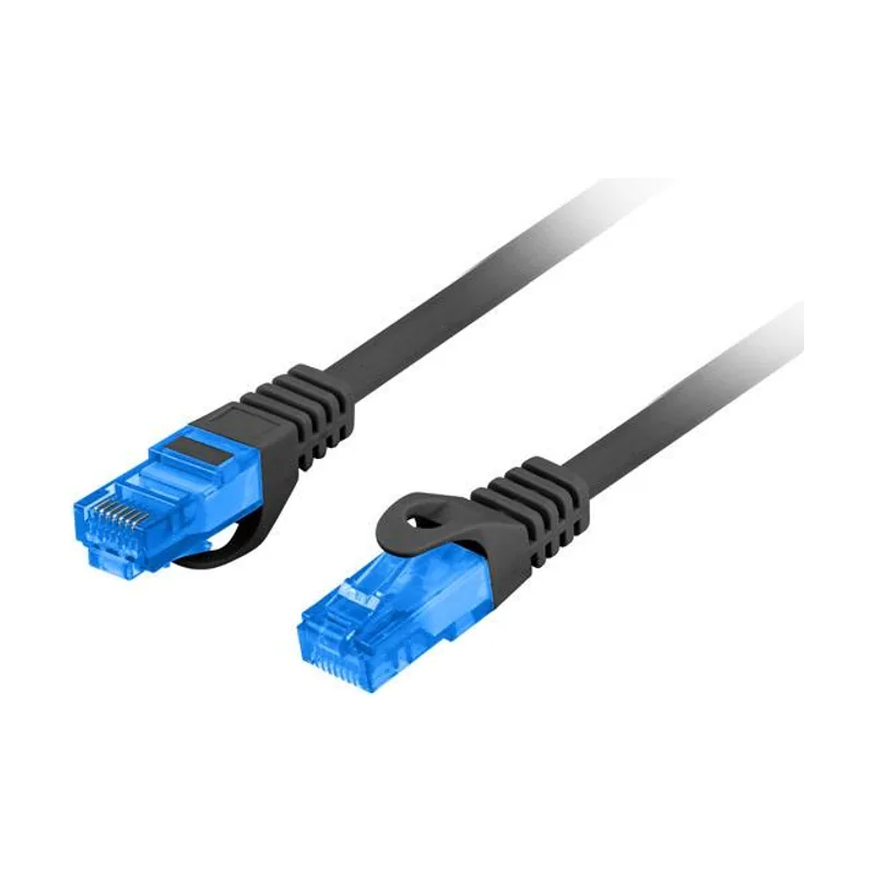 Lanberg PCF6A-10CC-0100-BK cable de red Negro 1 m Cat6a S/FTP S-STP