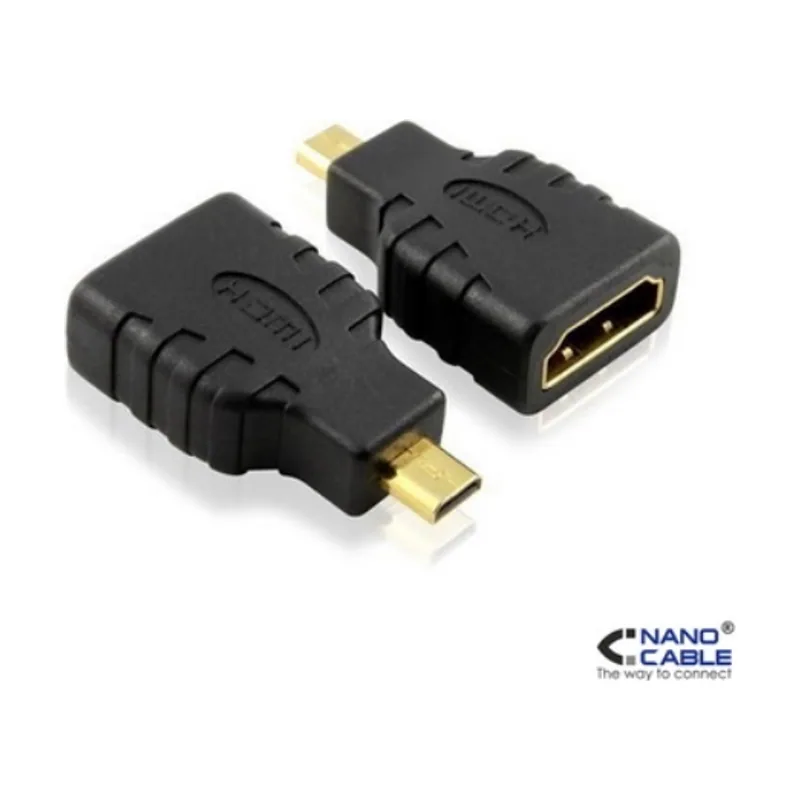 Nanocable 10.15.1206 cambiador de género para cable HDMI Micro HDMI