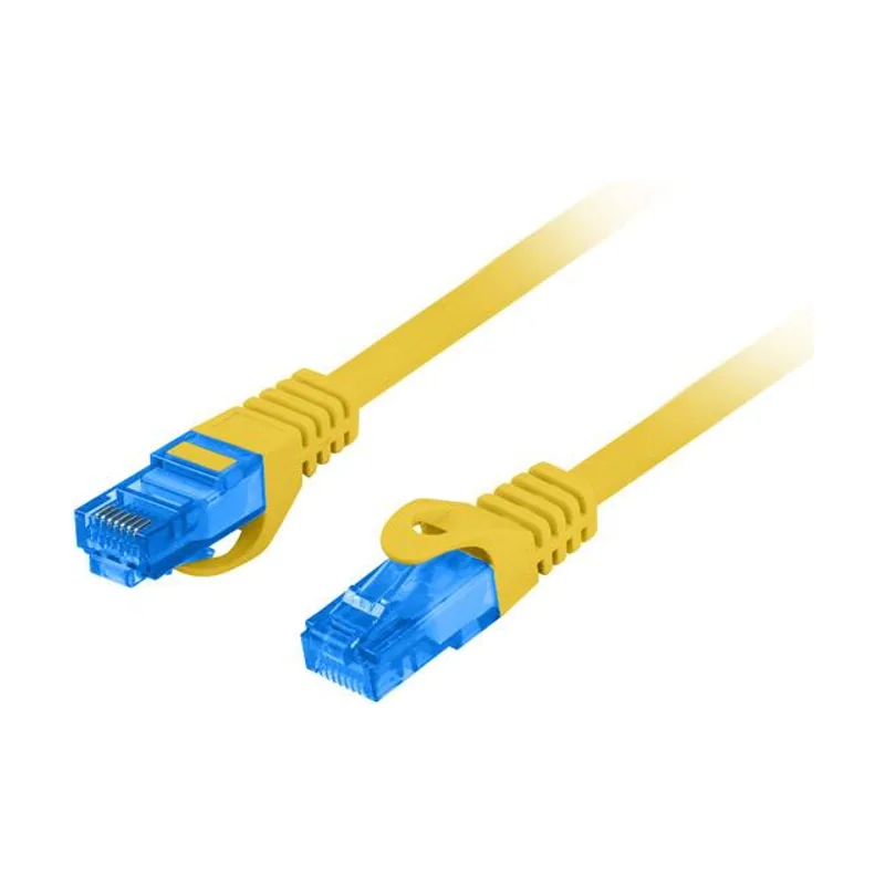 Lanberg PCF6A-10CC-0050-Y cable de red Amarillo 0,5 m Cat6a S/FTP S-STP
