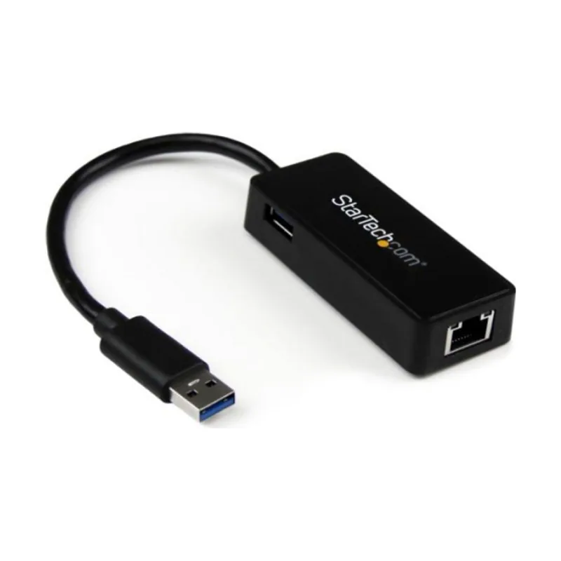 Startech StarTech.com Adaptador Tarjeta de Red NIC Externa USB 3.0 de 1 Puerto Gigabit Ethernet RJ45 y Puerto USB