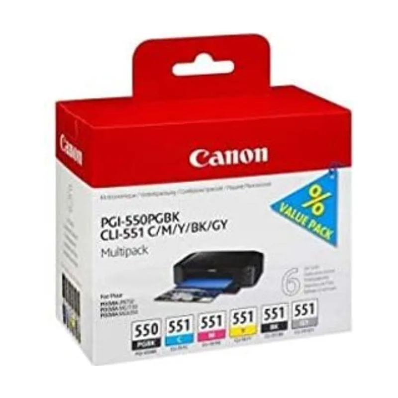 Canon 6496B005 cartucho de tinta 6 pieza s Foto